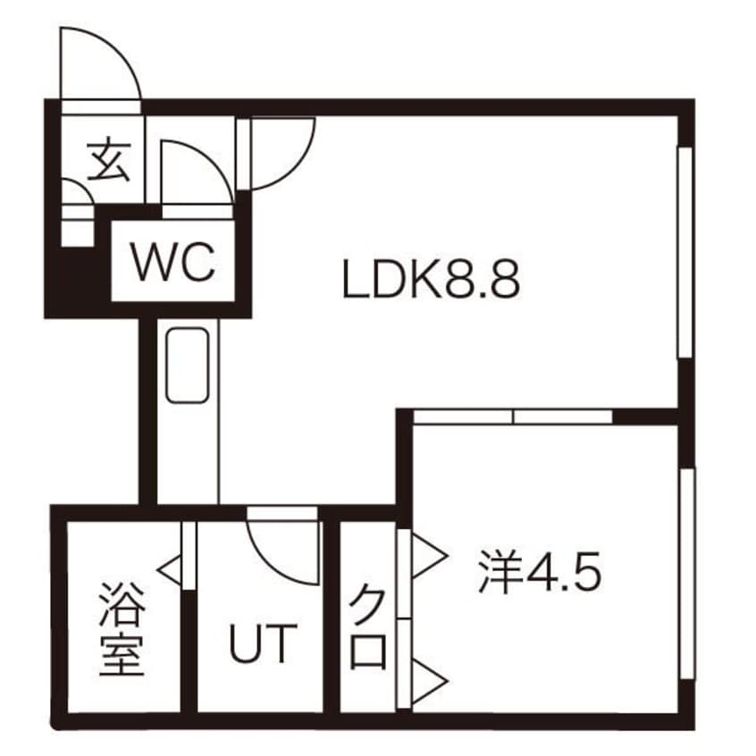 間取図 札幌市営地下鉄東豊線/栄町駅 徒歩5分 2階 築19年