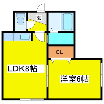 間取図 コーポエス（S）