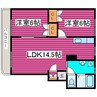 アドマーニ 2LDKの間取り
