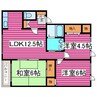 札沼線<学園都市線>/百合が原駅 徒歩15分 1階 築28年 3LDKの間取り