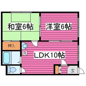 間取図 札幌市営地下鉄東豊線/栄町駅 徒歩3分 4階 築33年