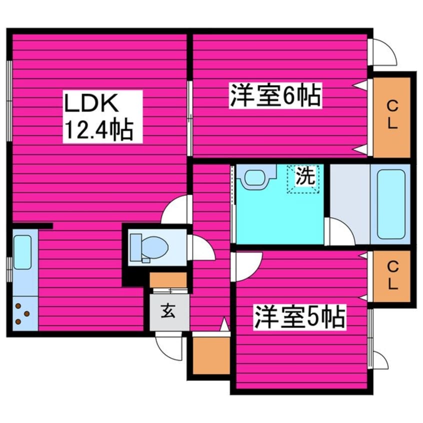 間取図 パーセル東苗穂