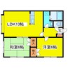 スカイドームN40 2LDKの間取り