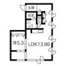 東和ビル 1LDKの間取り