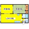ラフォーレ４０ 2LDKの間取り