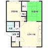 アーバンコート屯田III 2LDKの間取り