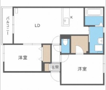 間取図 シャン・ボヌールO