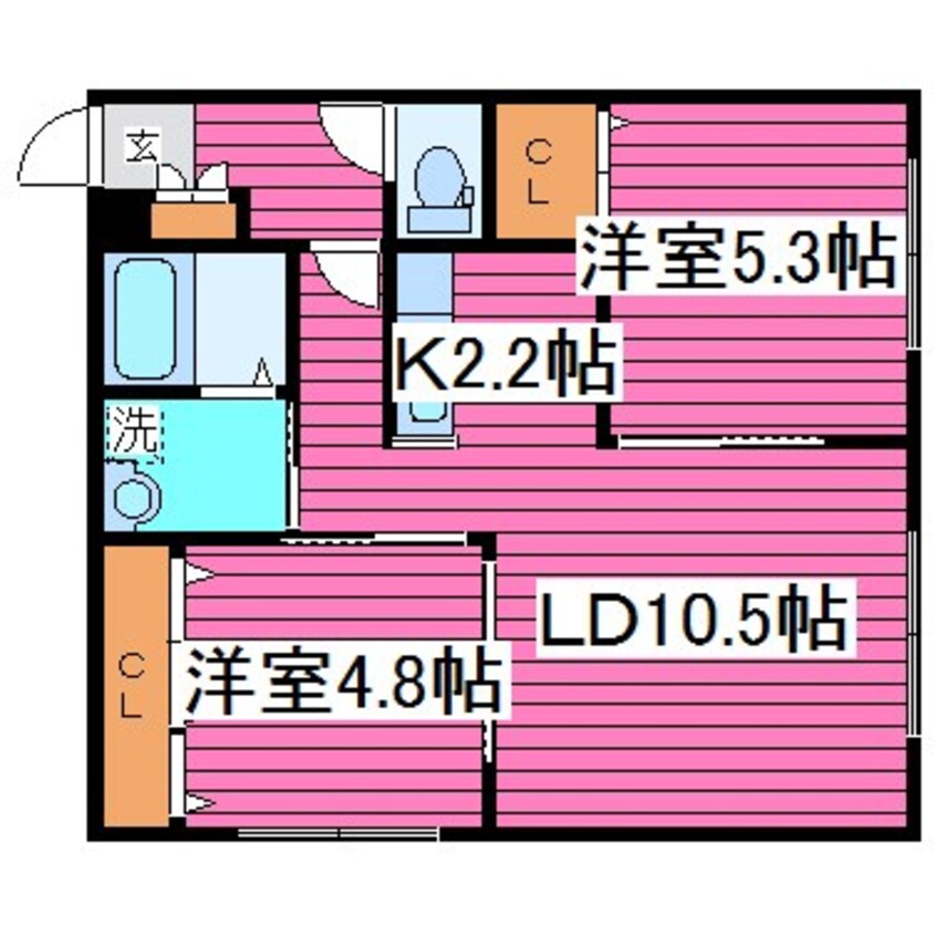 間取図 札幌市営地下鉄東豊線/新道東駅 徒歩5分 3階 築7年