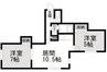 札幌市営地下鉄東豊線/栄町駅 徒歩5分 2階 築27年 2LDKの間取り