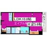 ラ・メージュ 1LDKの間取り