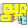 ノーヴァ・32B 2LDKの間取り