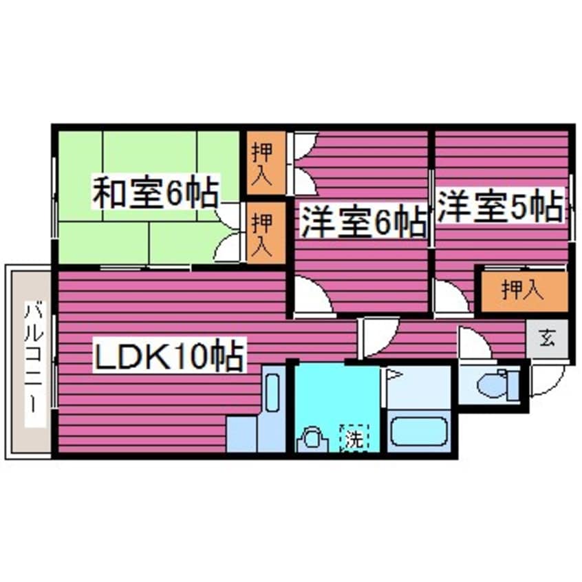 間取図 フレグランス三島I