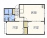 札幌市営地下鉄東豊線/新道東駅 徒歩4分 2階 築35年 2LDKの間取り