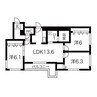 函館本線/手稲駅 徒歩8分 3階 築4年 3LDKの間取り