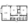 イーストヒルズA 2LDKの間取り