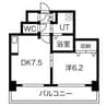 Ahika（ｱﾋｶ）37 1DKの間取り