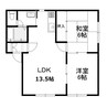 札沼線<学園都市線>/新琴似駅 徒歩11分 2階 築30年 2LDKの間取り