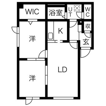 間取図 麻07　屯田線/屯田9条12丁目 1階 築21年