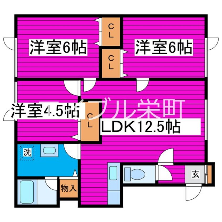 間取図 函館本線/銭函駅 徒歩20分 2階 築20年