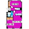 グランディール 2LDKの間取り