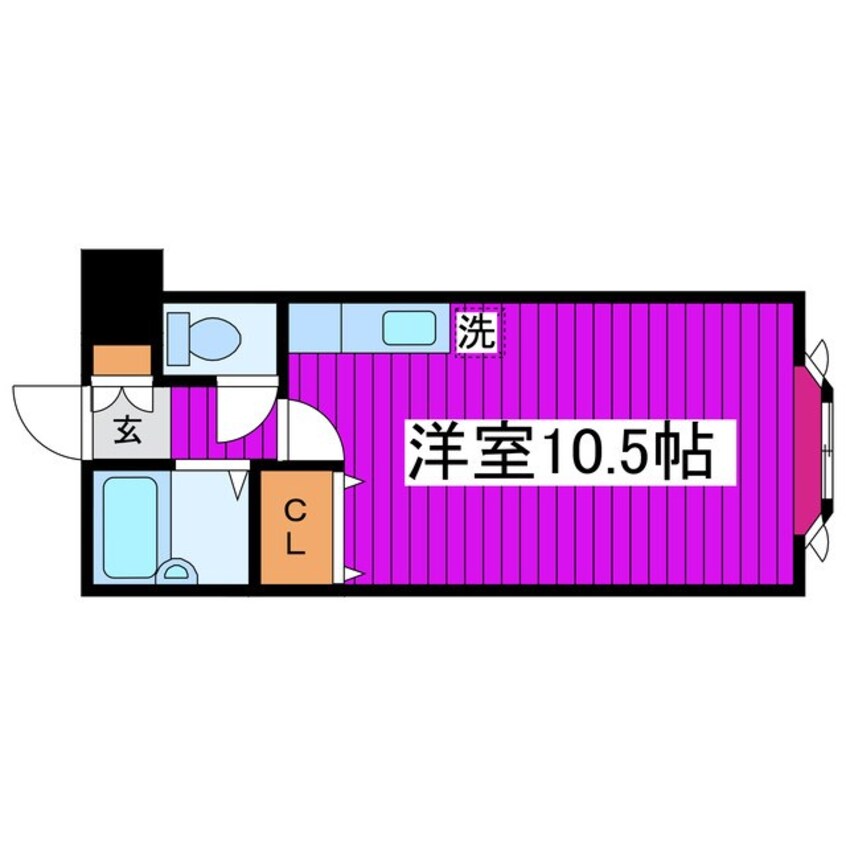 間取図 札沼線<学園都市線>/当別駅 徒歩3分 3階 築36年