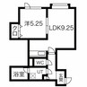 サジタリウス 1LDKの間取り