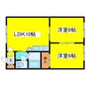 マキシム34 2LDKの間取り