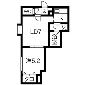 間取図 札幌市営地下鉄東豊線/栄町駅 徒歩6分 2階 築13年