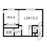 Kuraxia クラシア 1LDKの間取り