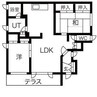 札沼線<学園都市線>/当別駅 徒歩9分 1階 築29年 2LDKの間取り