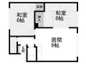 札沼線<学園都市線>/百合が原駅 徒歩9分 2階 築40年 2DKの間取り