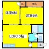 サカエハイツ 2LDKの間取り