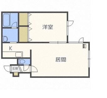 間取図 札幌市営地下鉄南北線/麻生駅 徒歩12分 1階 築24年