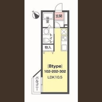 間取図 函館本線/手稲駅 徒歩8分 3階 築7年