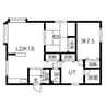 当別戸建 2LDKの間取り