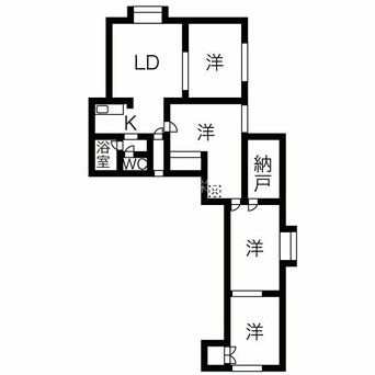 間取図 函館本線/星置駅 徒歩5分 2階 築31年