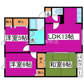 間取図 札幌市営地下鉄南北線/麻生駅 徒歩15分 1階 築31年
