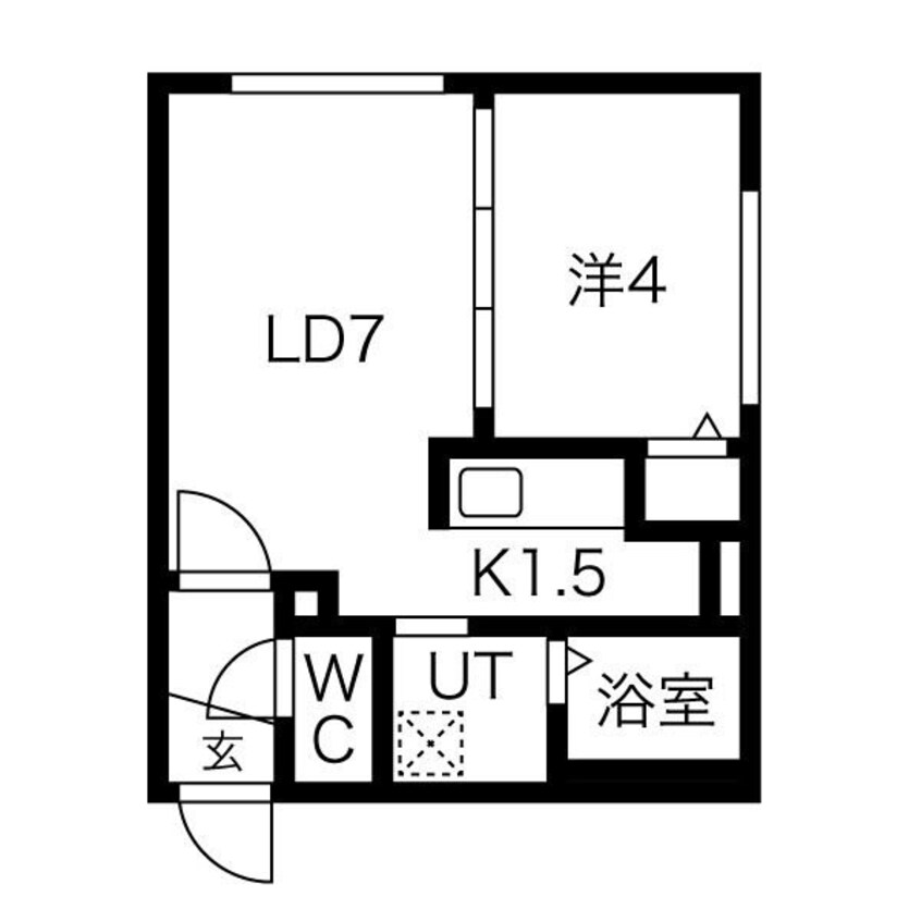 間取図 札幌市営地下鉄東豊線/栄町駅 徒歩5分 5階 築1年