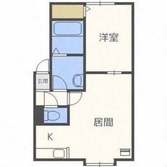 間取図 函館本線/手稲駅 徒歩13分 3階 築19年