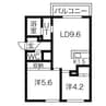 アシルル新川 2LDKの間取り