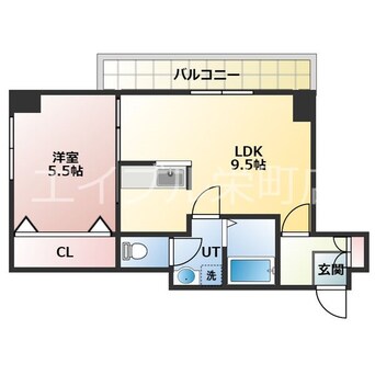 間取図 札沼線<学園都市線>/新川駅 徒歩6分 2階 築22年