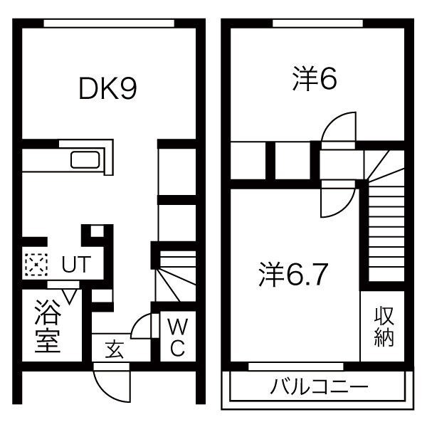 間取り図 宮の沢3-5テラスハウス