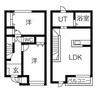 1-2階 築14年 2LDKの間取り