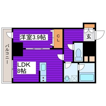 間取図 クリスタルガーデン栄町