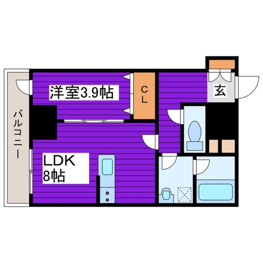 間取図 クリスタルガーデン栄町