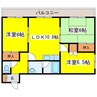 ウエストビレッジ118 3LDKの間取り