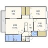 サンライフ新琴似 3LDKの間取り