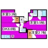 ハイム43 3DKの間取り