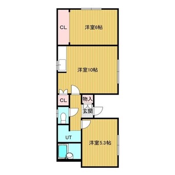 間取図 コーポローアン