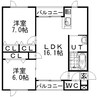 札沼線<学園都市線>/太平駅 徒歩28分 2階 築16年 2LDKの間取り